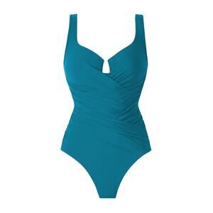 Miraclesuit Blue and Green One Piece Swimsuit with Sleek Design